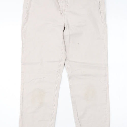 Bandolino Womens Beige  Cotton Cargo Trousers Size 14 L25 in Regular