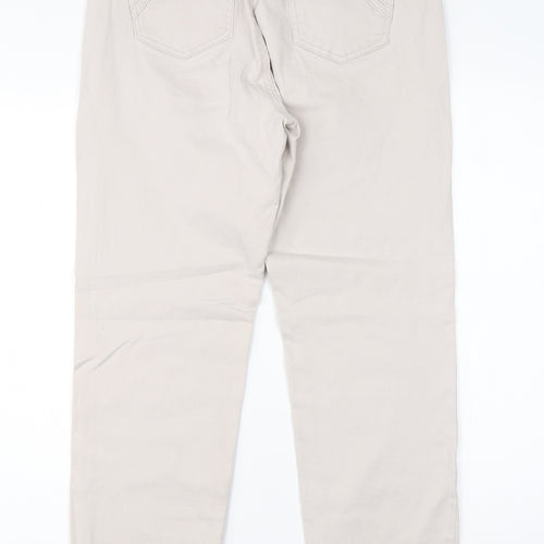 Bandolino Womens Beige  Cotton Cargo Trousers Size 14 L25 in Regular