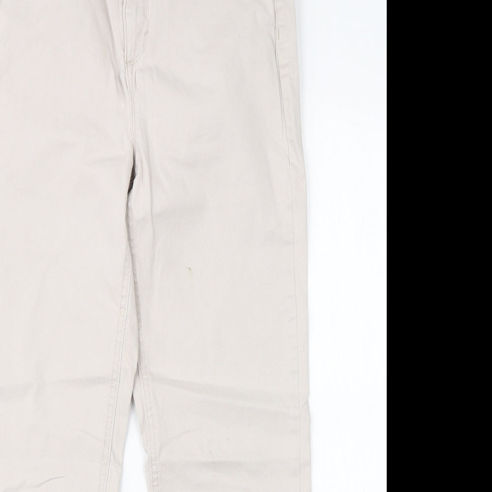 Bandolino Womens Beige  Cotton Cargo Trousers Size 14 L25 in Regular