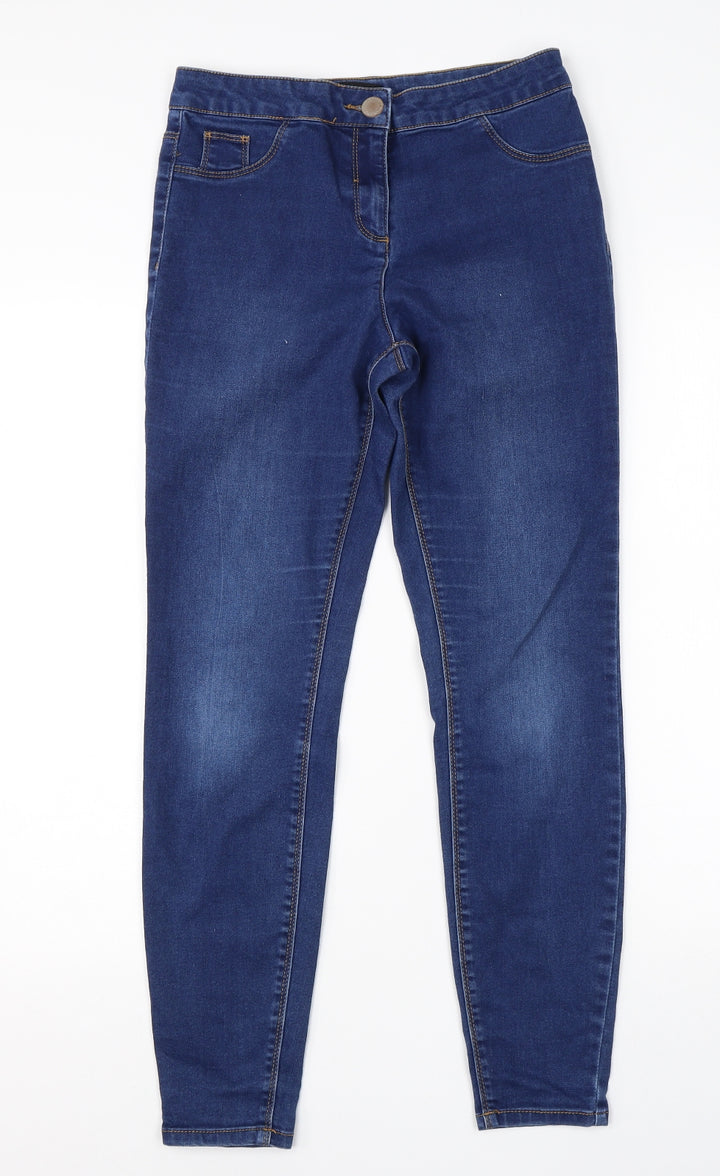 / Denim Womens Blue  Cotton Skinny Jeans Size 10 L24 in Regular