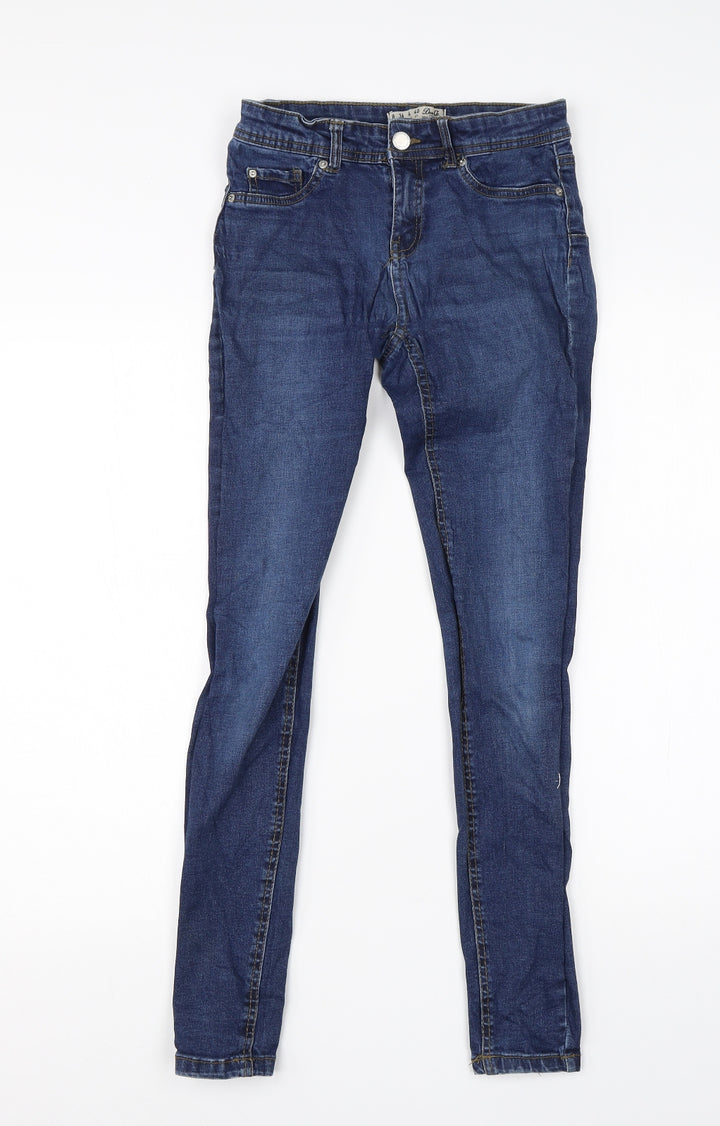 Denim Co Womens Blue Cotton Skinny Jeans Size 8 L26 in Regular
