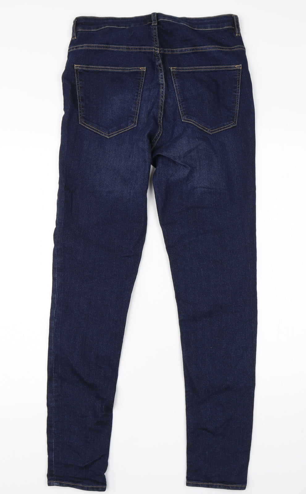 Divided Womens Blue  Cotton Skinny Jeans Size 12 L28 in Regular