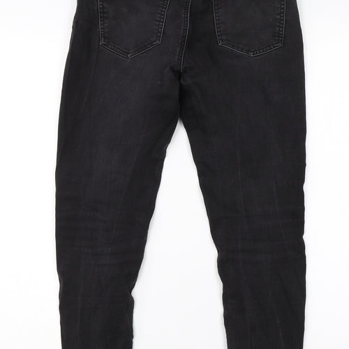 Golddigga Womens Black  Cotton Skinny Jeans Size 10 L24 in Regular