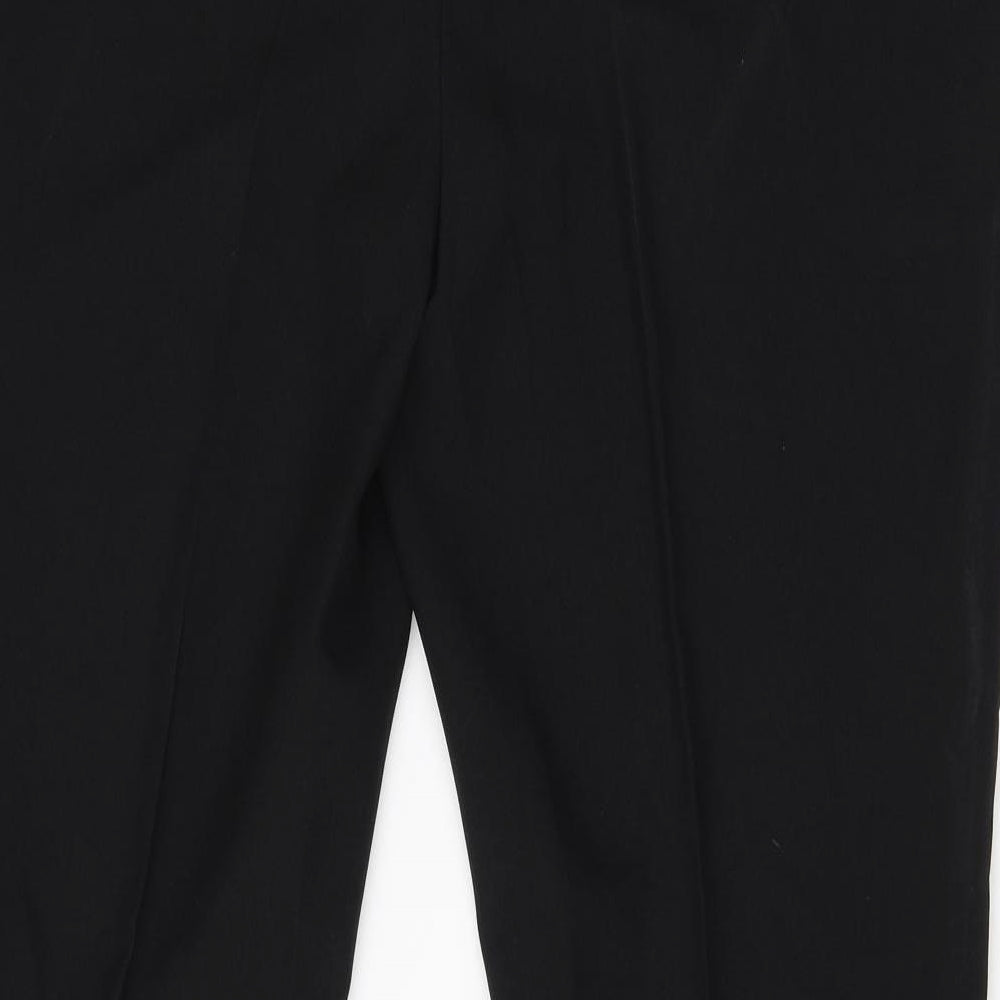 Peacocks Womens Black  Polyester Dress Pants Trousers Size 18 L28 in Regular