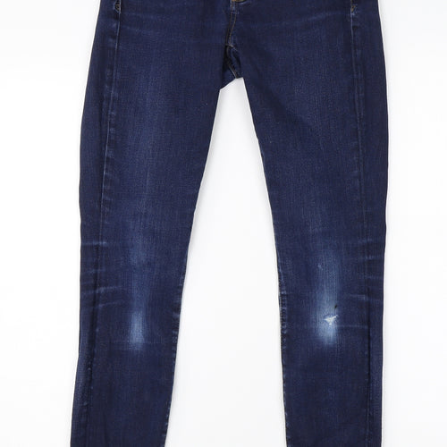 Gap Womens Blue  Cotton Skinny Jeans Size 26 in L28 in Regular