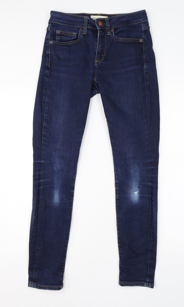 Gap Womens Blue Cotton Skinny Jeans Size 26 in L28 in Regular