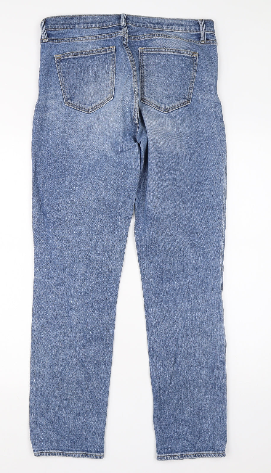 Gap Womens Blue  Cotton Straight Jeans Size 29 L28 in Regular