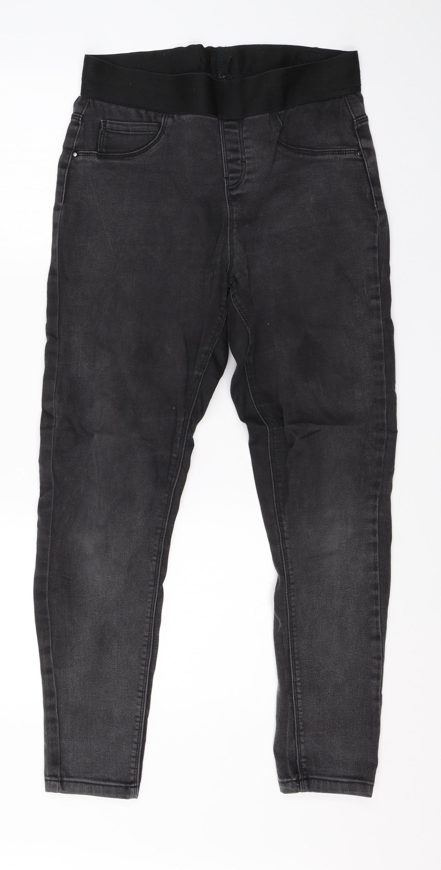 George Womens Black  Cotton Jegging Jeans Size 12 L25 in Regular