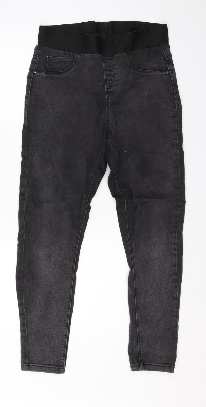 George Womens Black Cotton Jegging Jeans Size 12 L25 in Regular