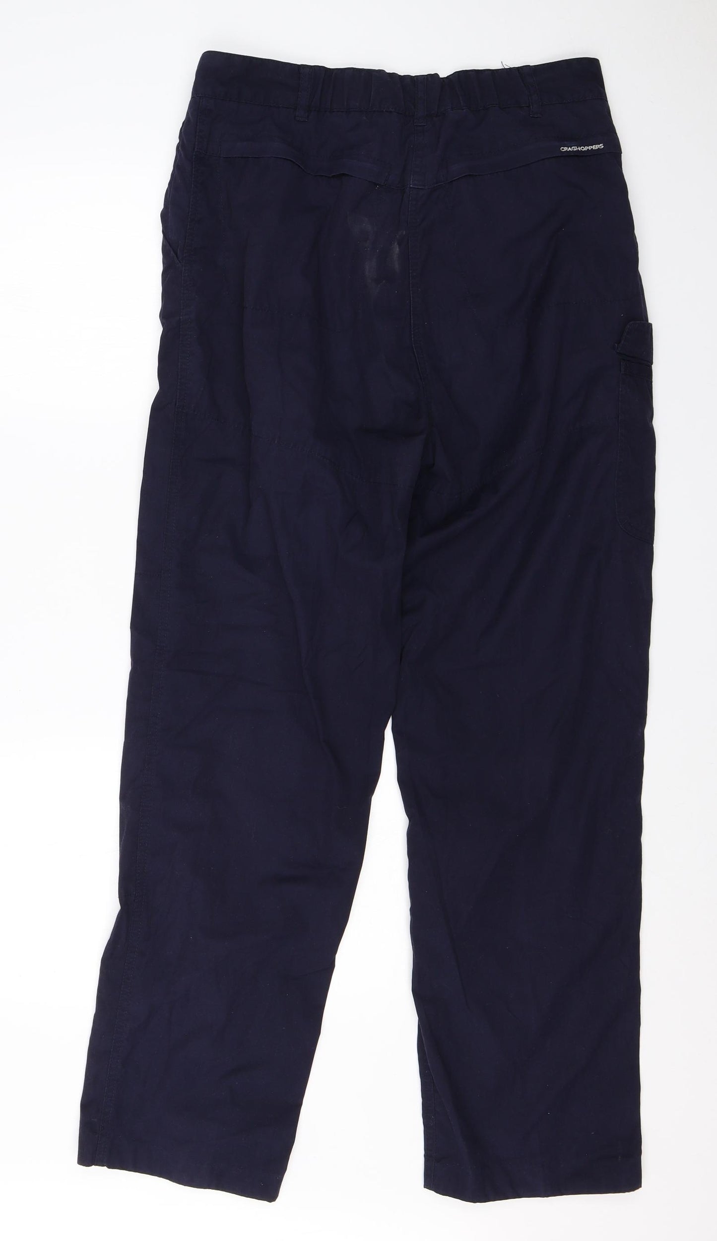Craghoppers Womens Blue  Cotton Trousers  Size 14 L28 in Regular