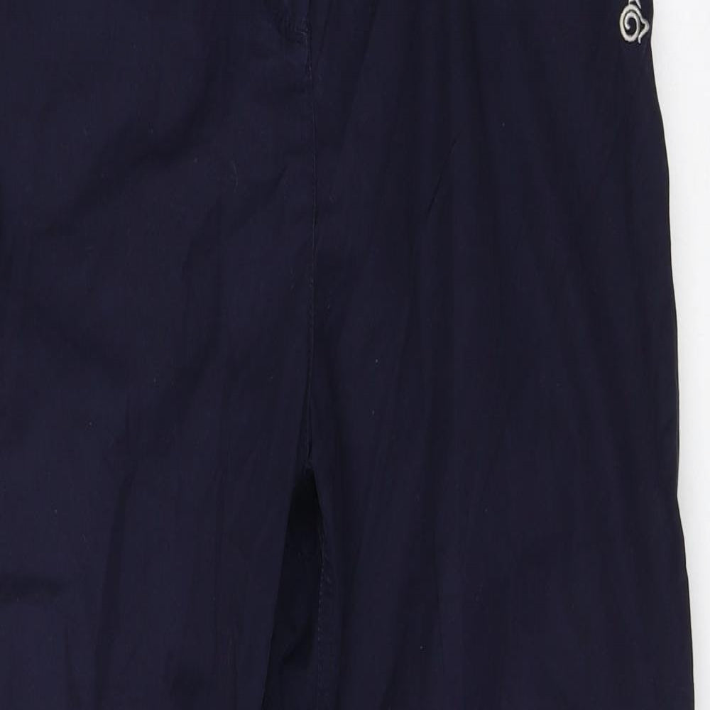 Craghoppers Womens Blue  Cotton Trousers  Size 14 L28 in Regular