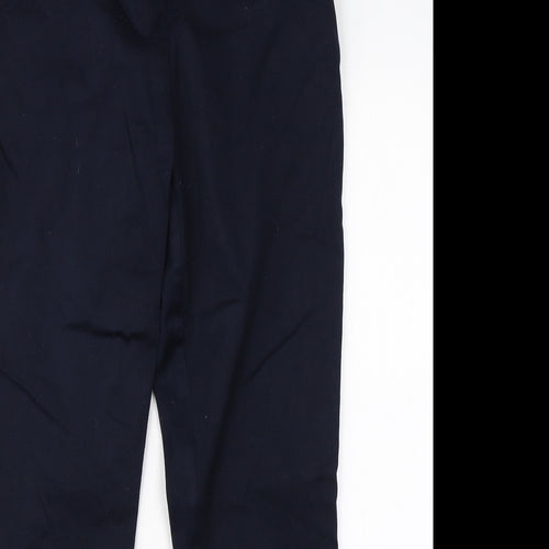 H&M Womens Blue  Cotton Dress Pants Trousers Size 16 L24 in Regular