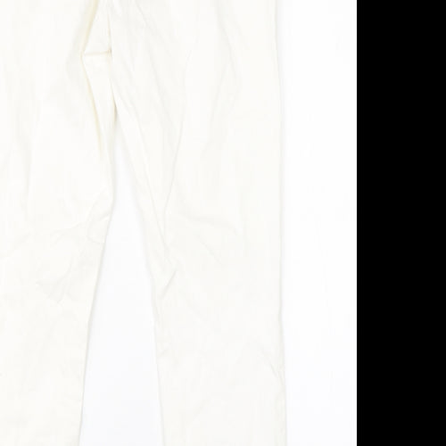 H&M Womens White  Cotton Jegging Jeans Size 12 L26 in Regular