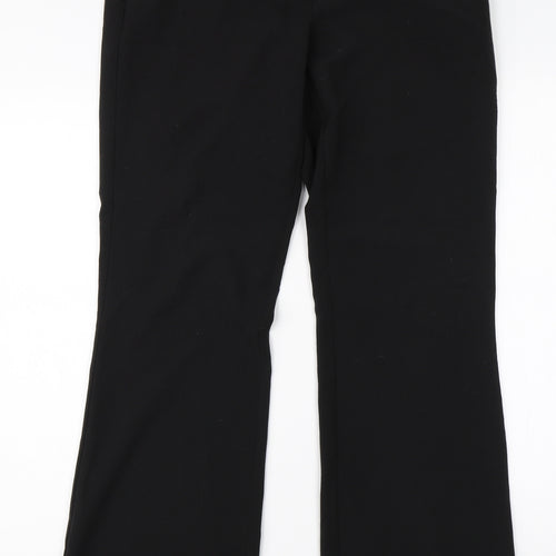 New Look Womens Black  Viscose Dress Pants Trousers Size 10 L30 in Regular