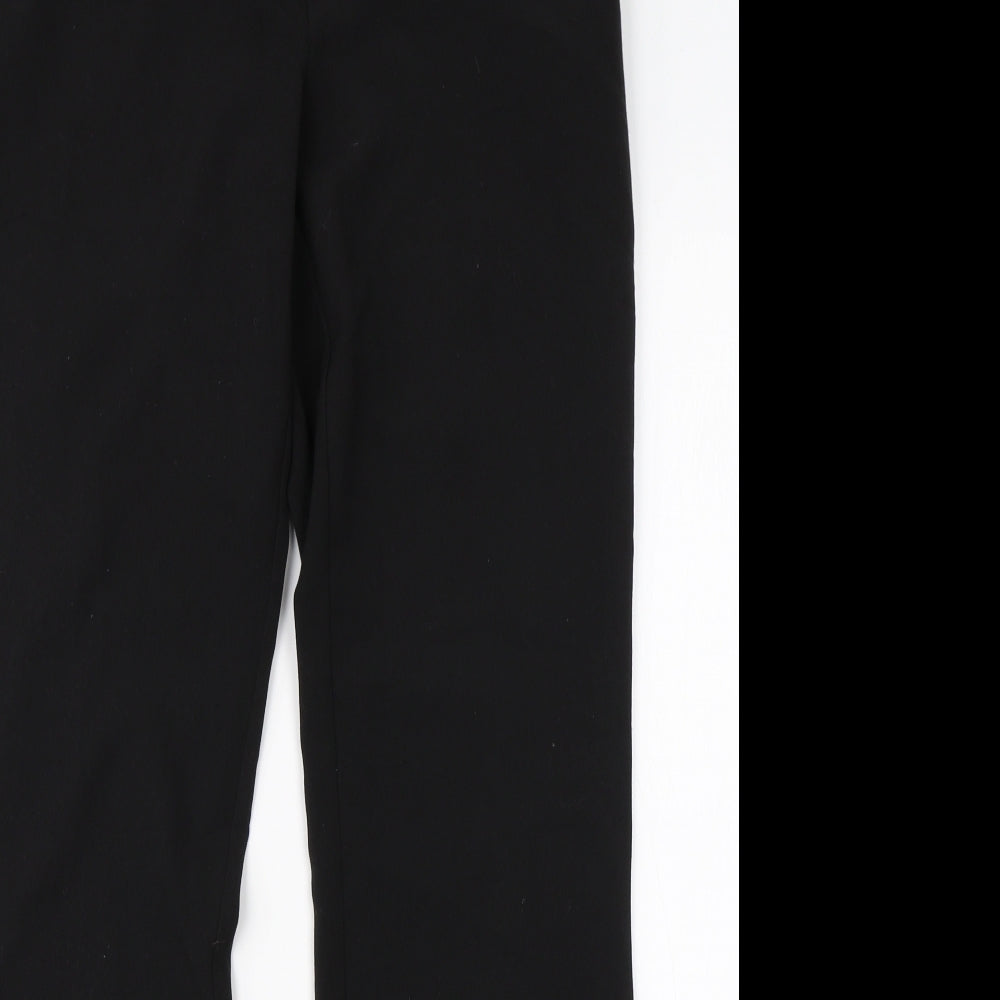 New Look Womens Black  Viscose Dress Pants Trousers Size 10 L30 in Regular