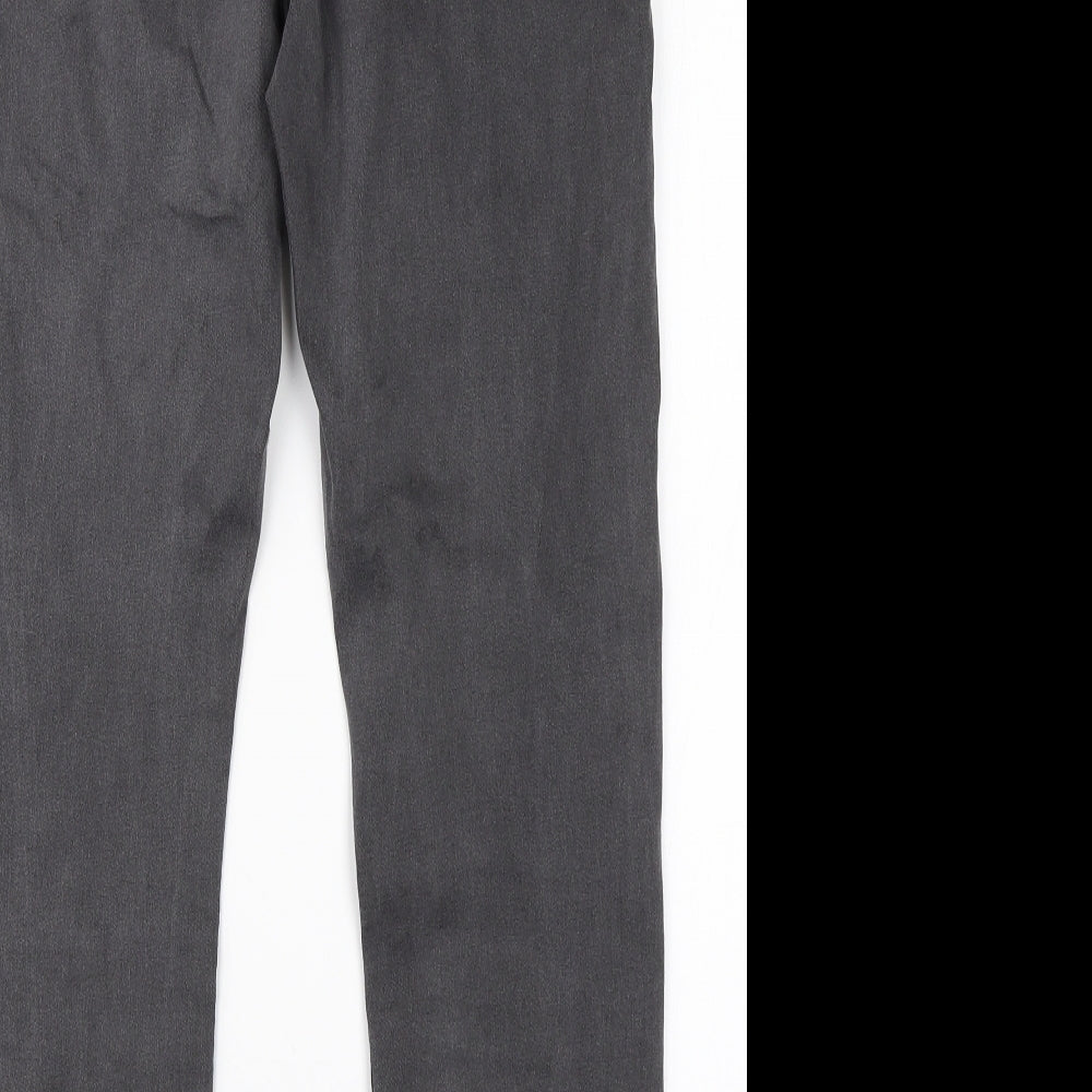 Preworn Womens Grey  Cotton Skinny Jeans Size 35 in L26 in Regular