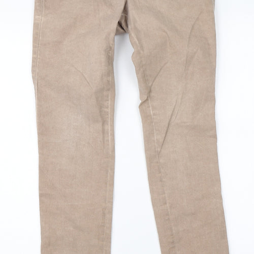 Dranella Womens Brown  Cotton Straight Jeans Size 36 L30 in Slim
