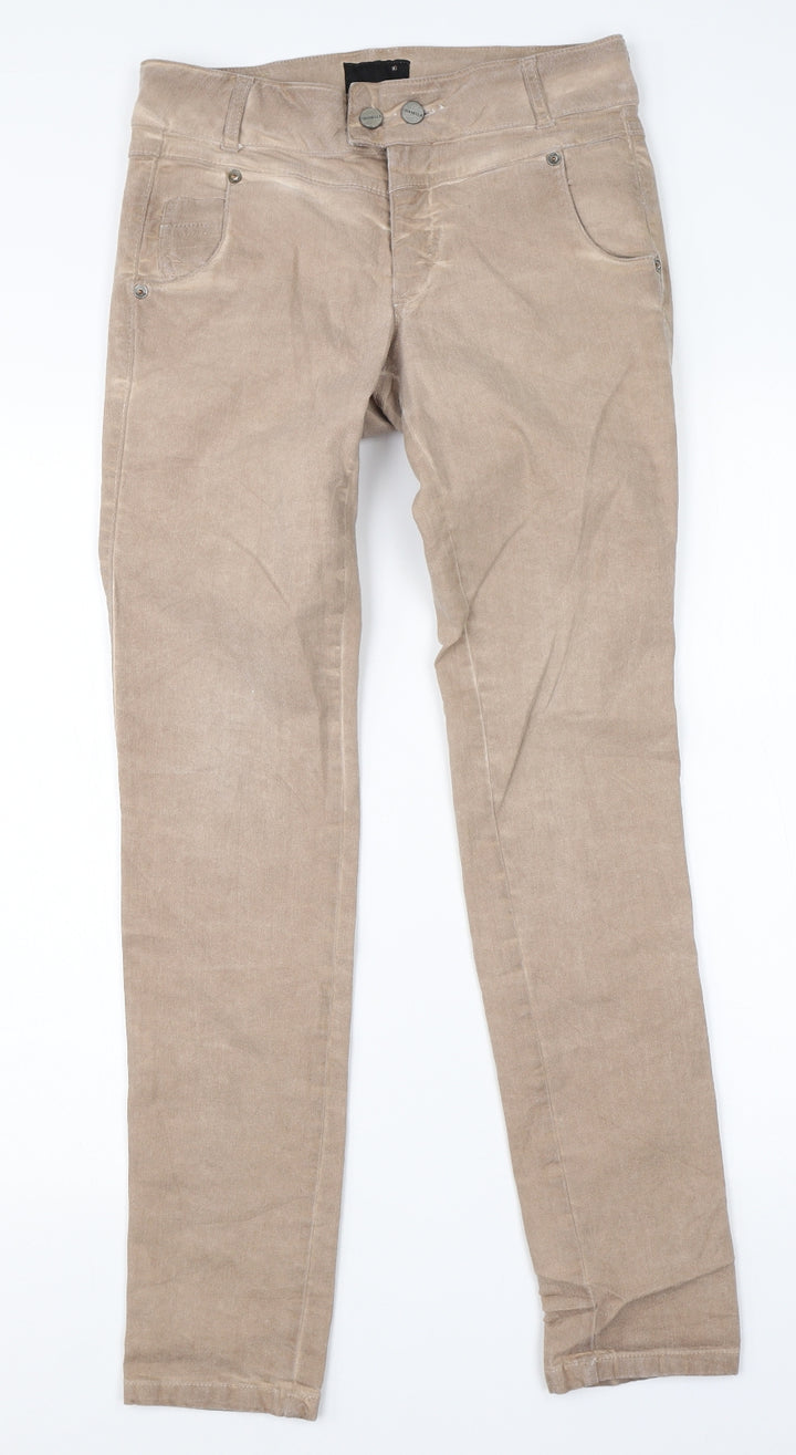 Dranella Womens Brown Cotton Straight Jeans Size 36 L30 in Slim