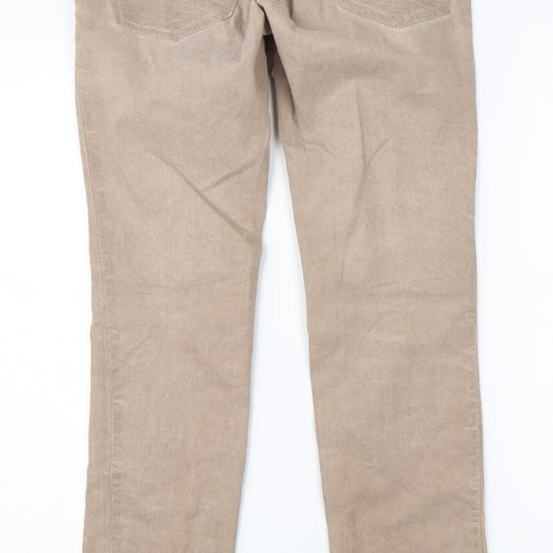 Dranella Womens Brown  Cotton Straight Jeans Size 36 L30 in Slim