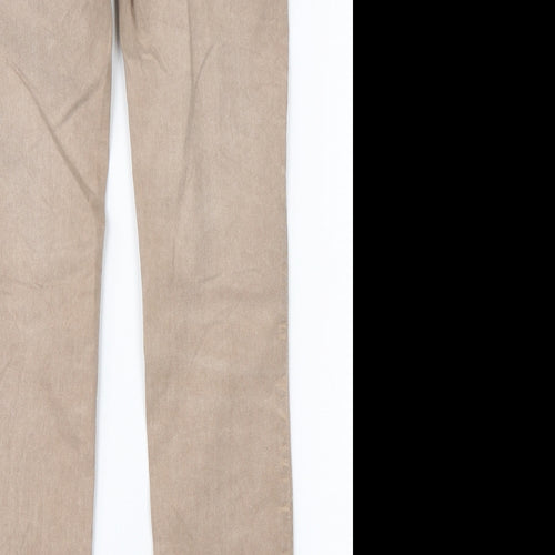Dranella Womens Brown  Cotton Straight Jeans Size 36 L30 in Slim