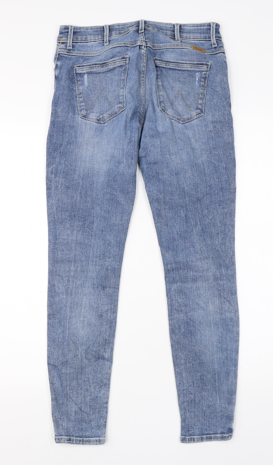 Wrangler Womens Blue  Cotton Skinny Jeans Size 28 L25 in Regular