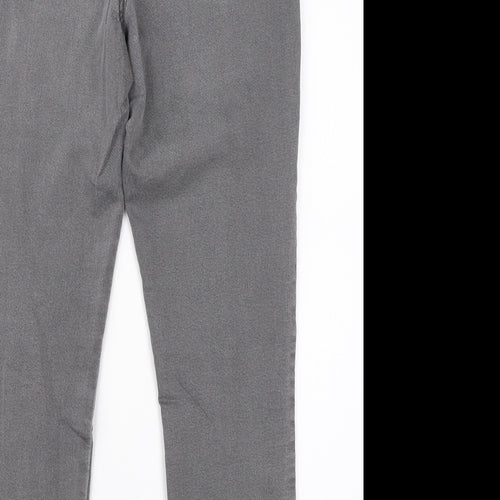 M&S Womens Grey  Cotton Jegging Jeans Size 12 L26 in Regular
