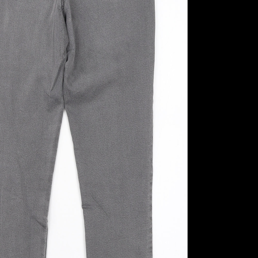 M&S Womens Grey  Cotton Jegging Jeans Size 12 L26 in Regular