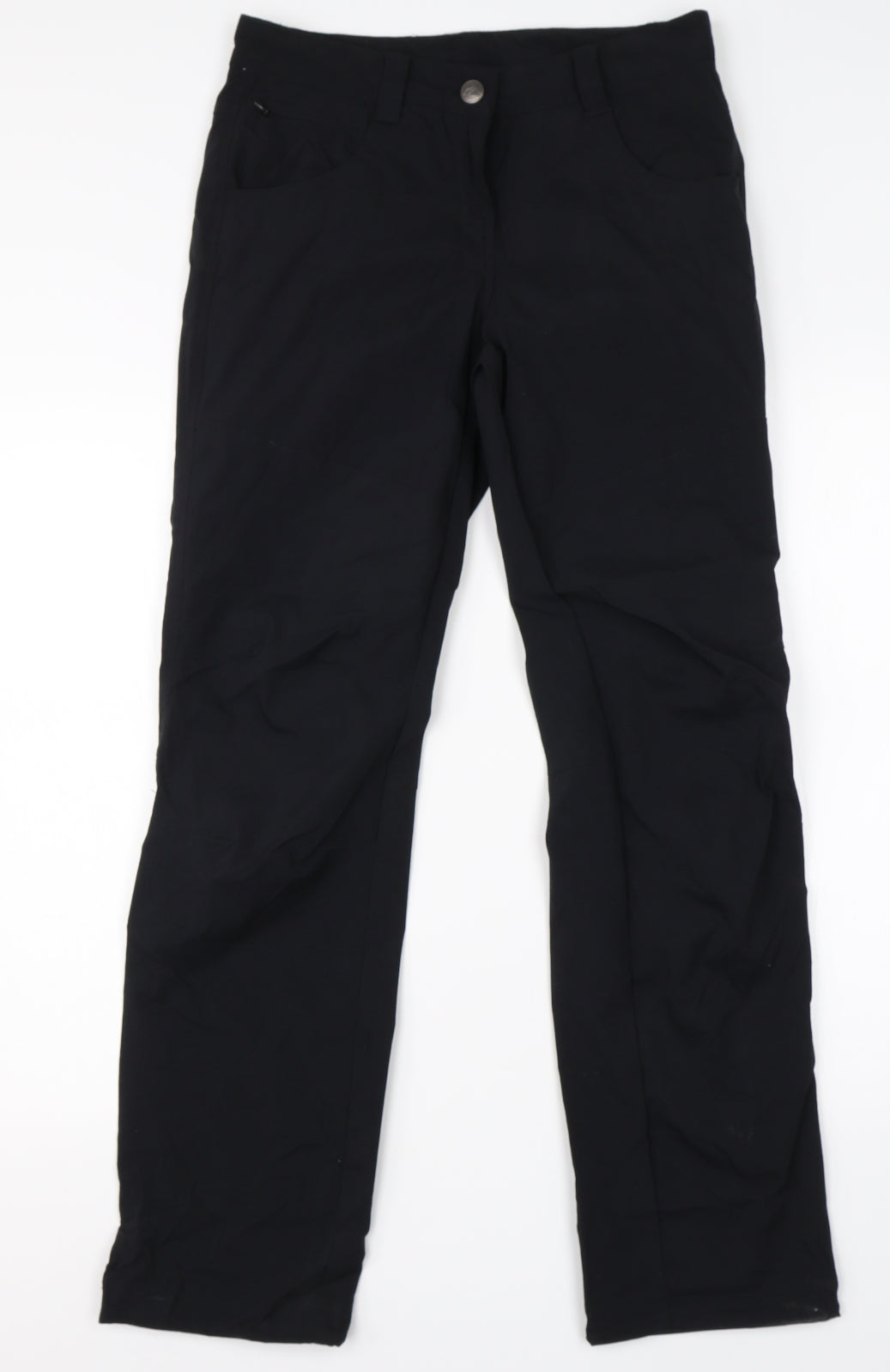 Crivit Womens Black  Polyamide Trousers  Size 10 L28 in Regular