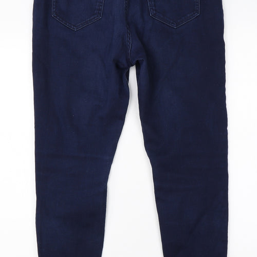 Preworn Womens Blue  Cotton Jegging Jeans Size 34 in L25 in Regular