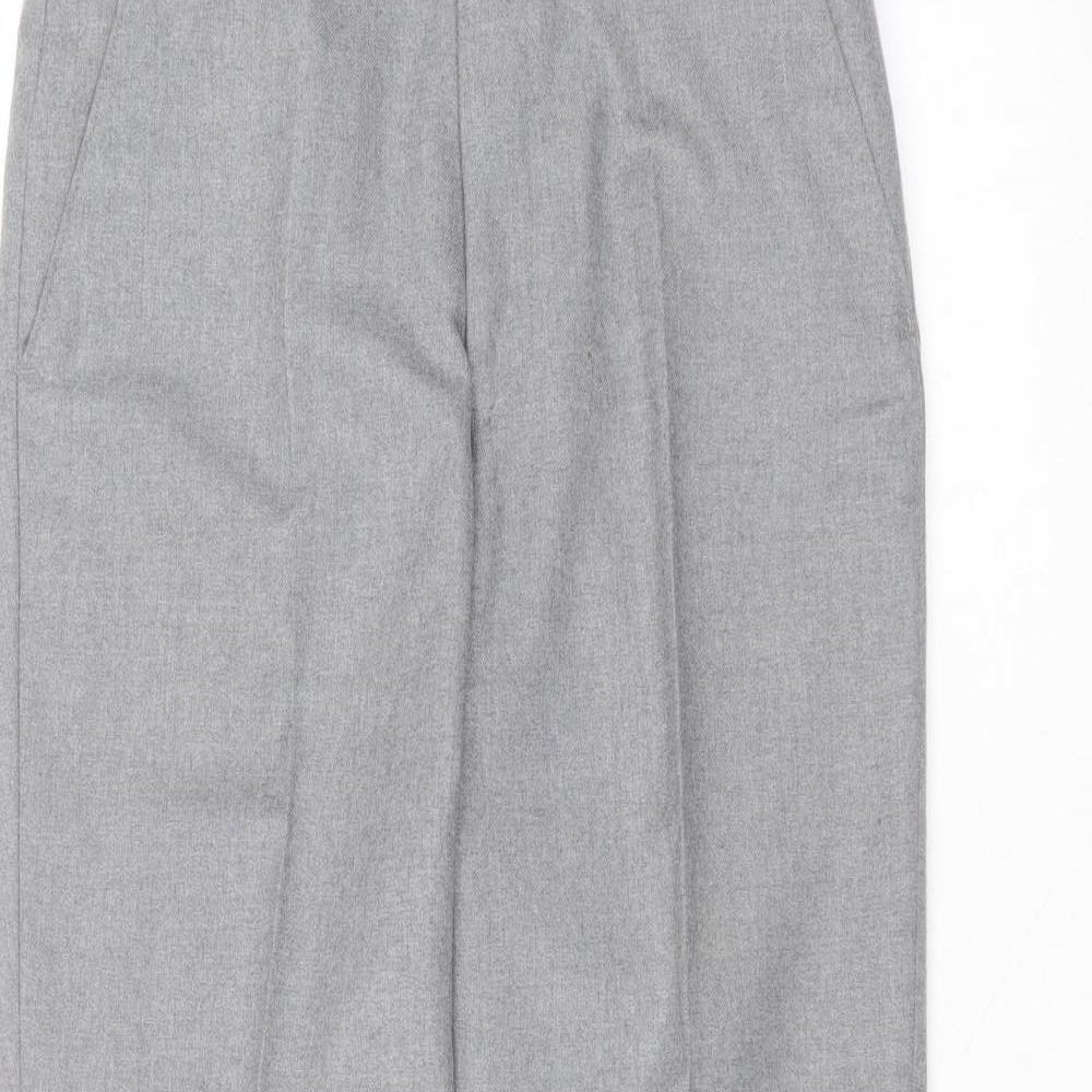 Preworn Mens Grey  Polyester Dress Pants Trousers Size 32 in L27 in Regular