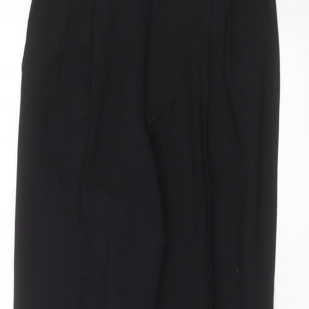 Burton Mens Black  Wool Trousers  Size 32 in L29 in Regular