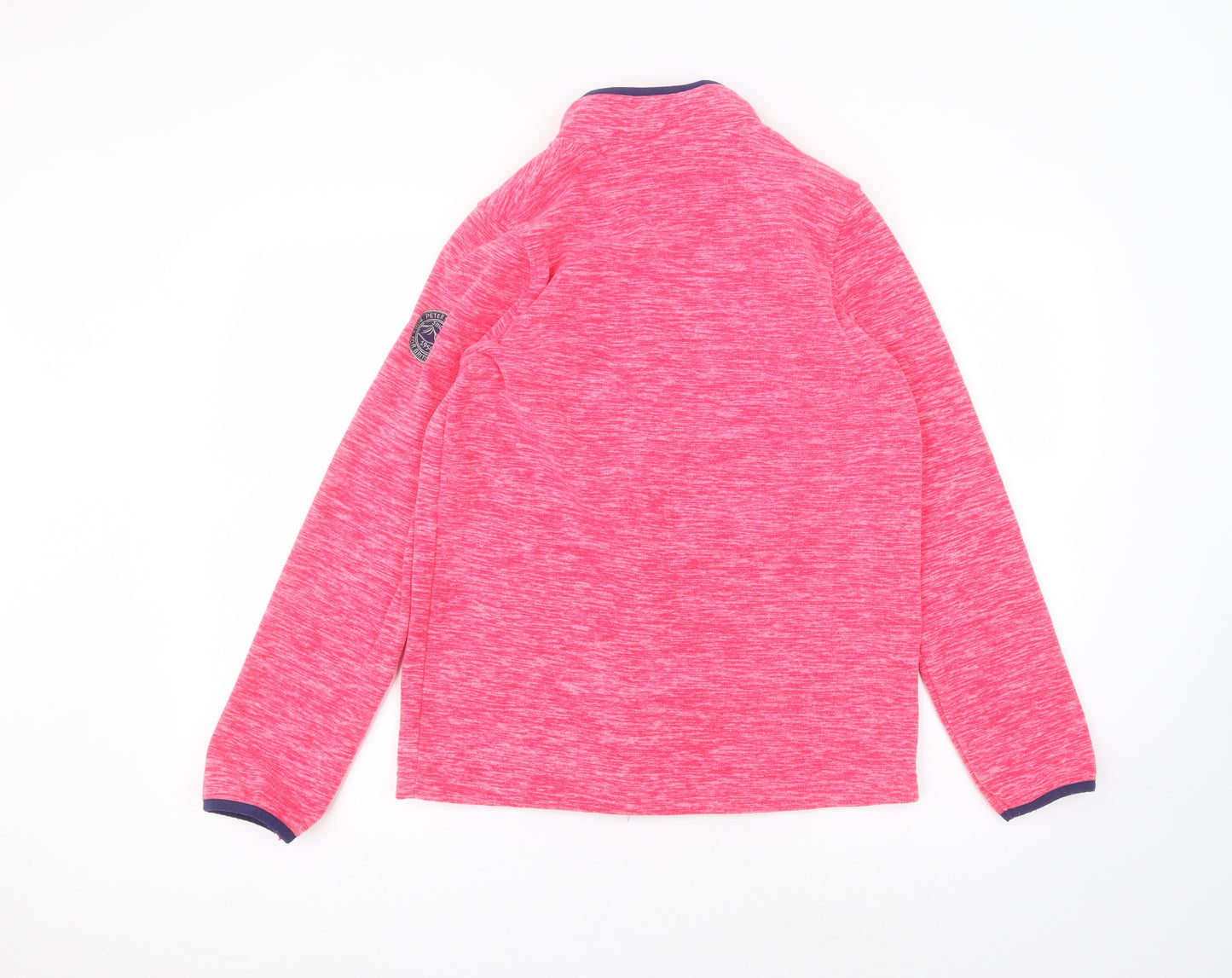 Peter Storm Girls Pink Round Neck  Polyester Full Zip Jumper Size 13 Years