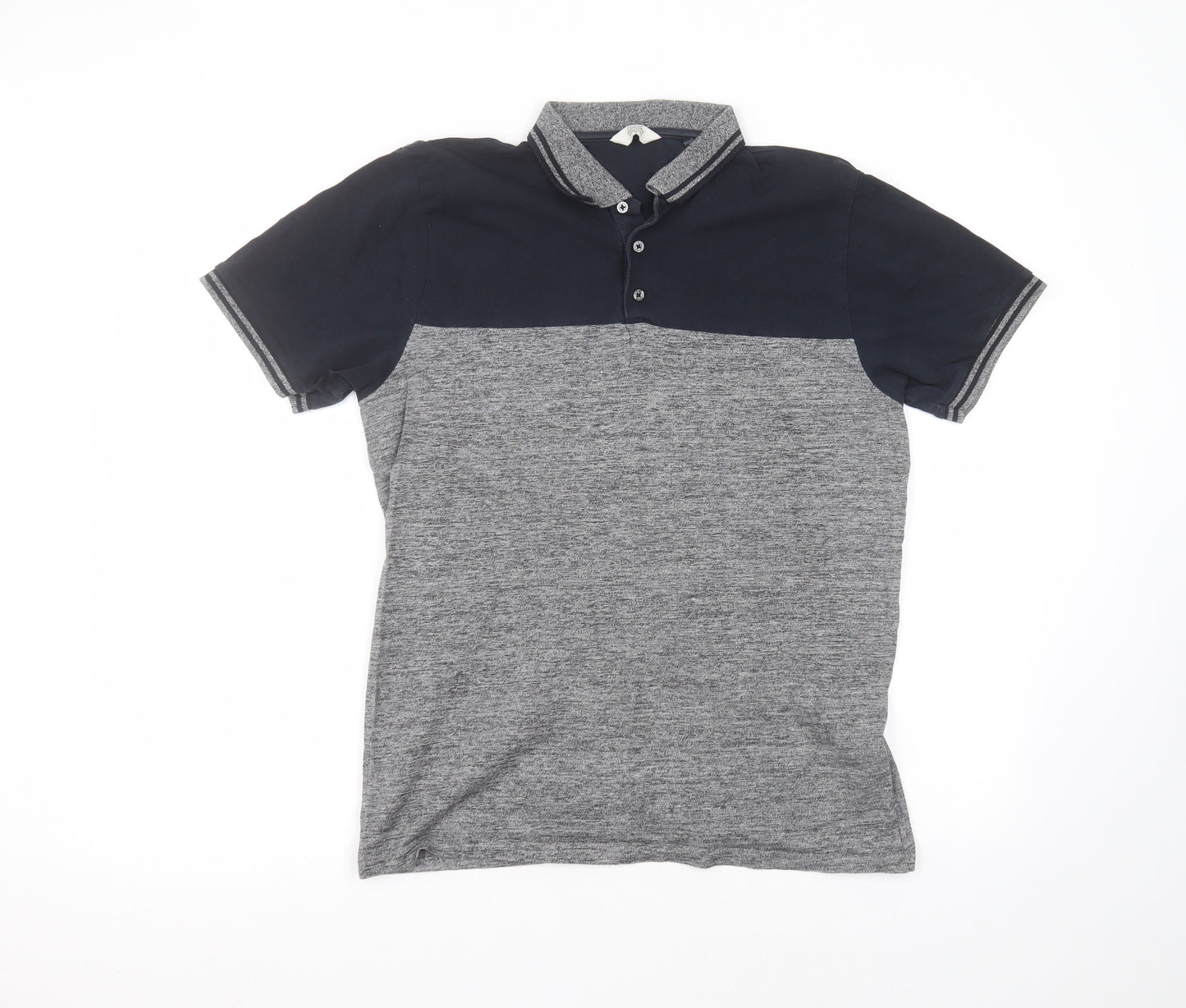 NEXT Mens Grey  Cotton  Polo Size M Collared