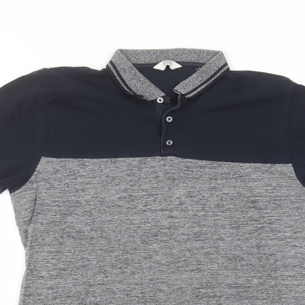 NEXT Mens Grey  Cotton  Polo Size M Collared