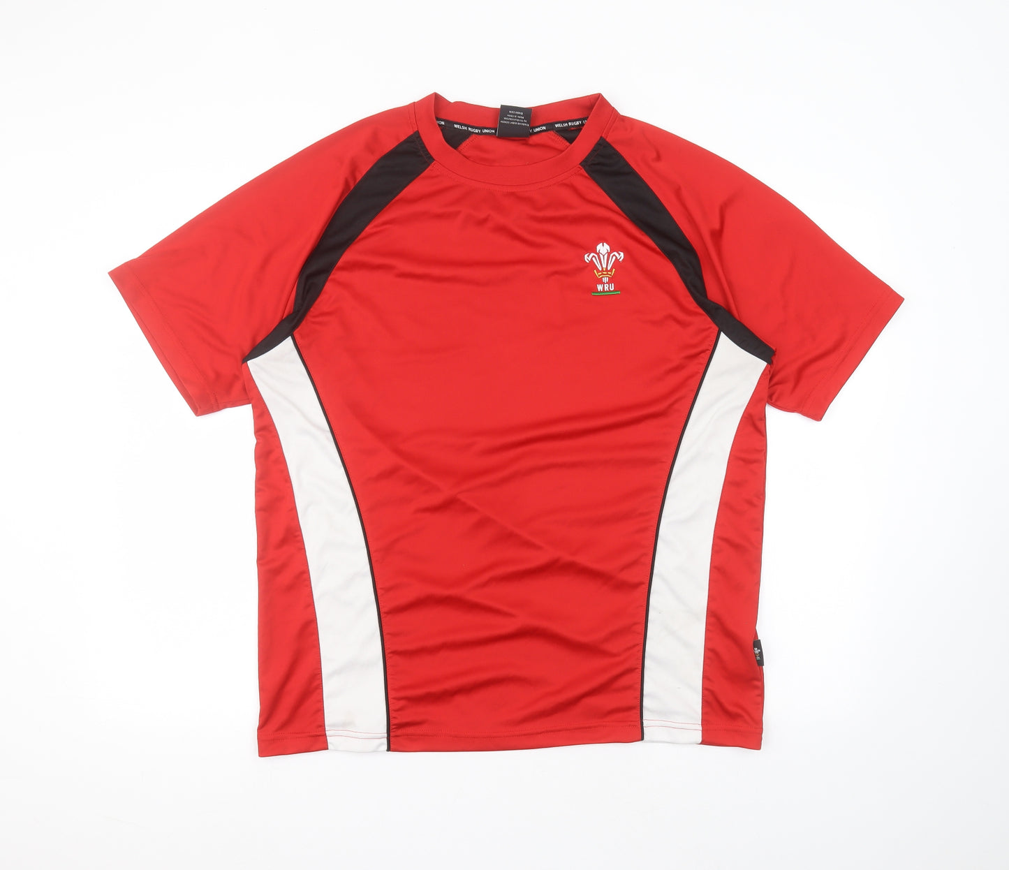 Welsh Rugby Union Mens Red  Polyester  T-Shirt Size XL Round Neck