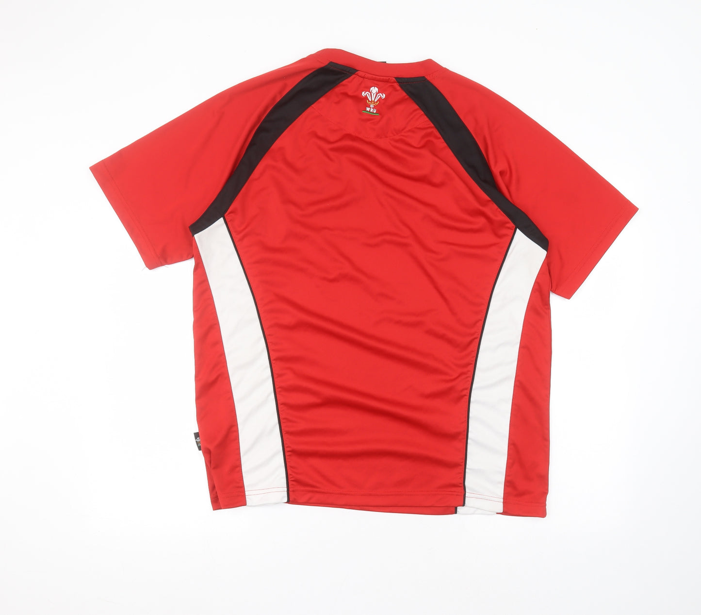 Welsh Rugby Union Mens Red  Polyester  T-Shirt Size XL Round Neck