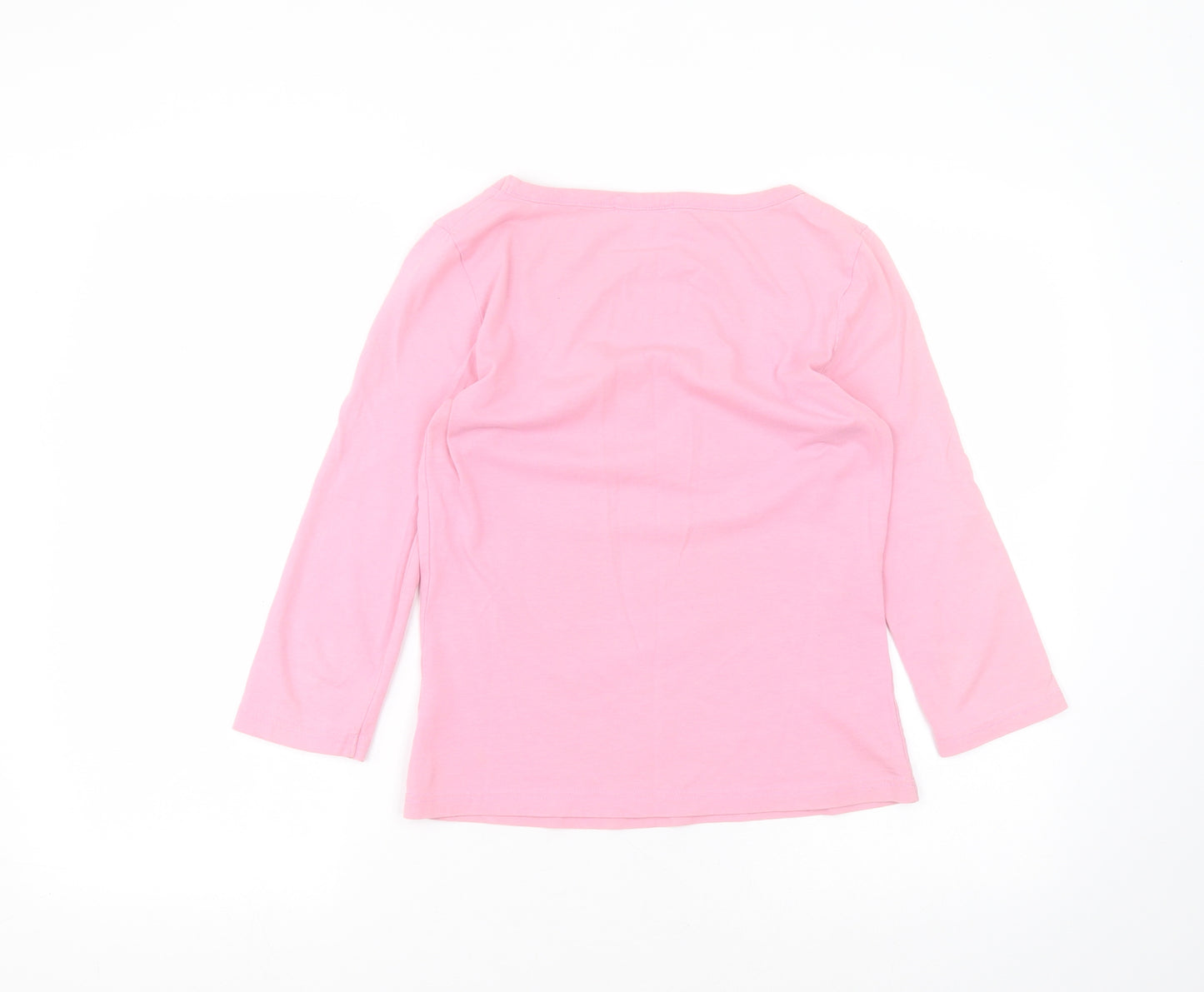 George Womens Pink  Cotton Basic T-Shirt Size 10 Round Neck
