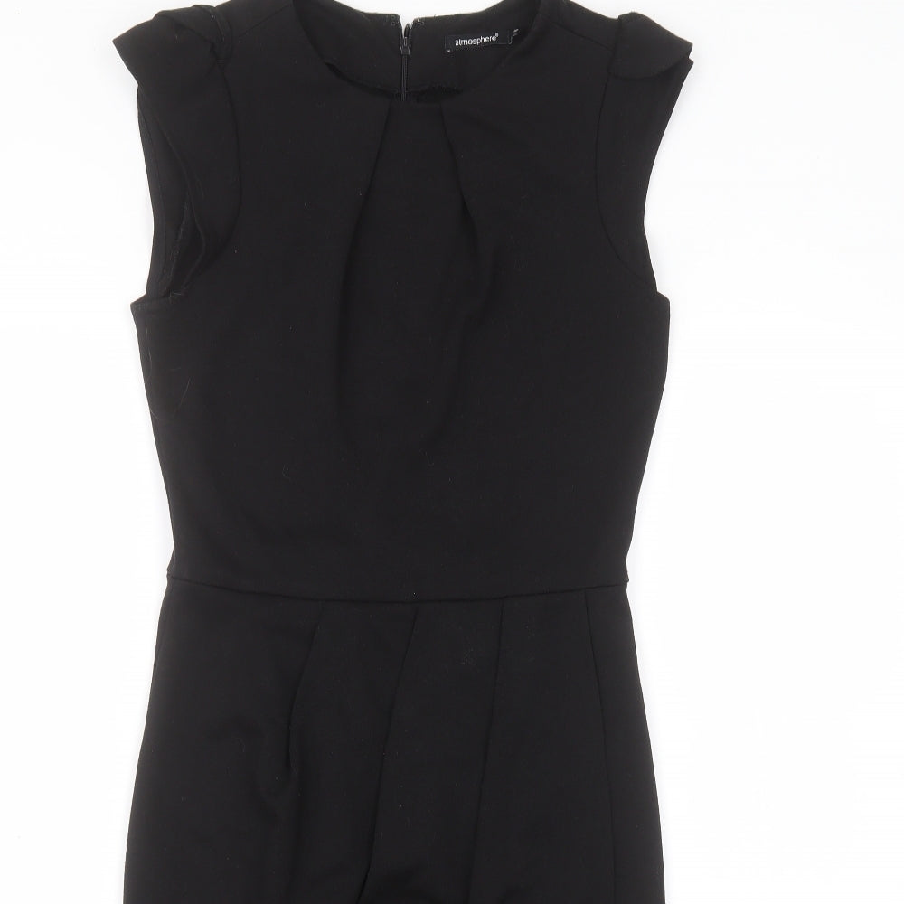 Atmosphere Womens Black  Polyester Pencil Dress  Size 10  Round Neck