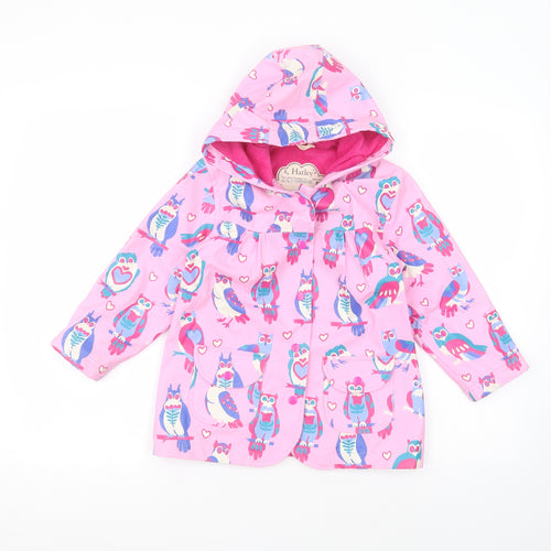 Hatley Girls Pink   Rain Coat Coat Size 5 Years