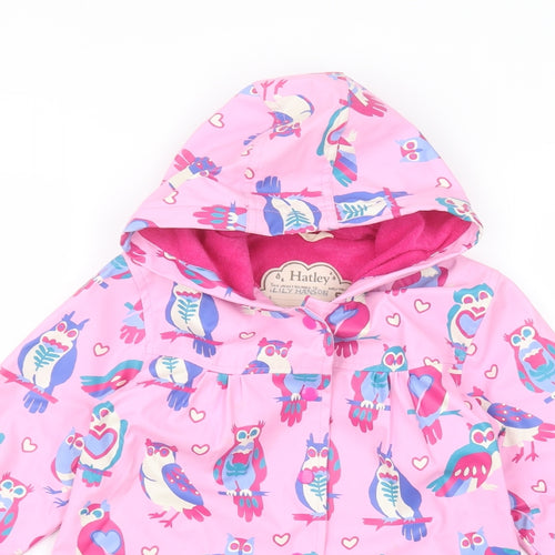 Hatley Girls Pink   Rain Coat Coat Size 5 Years