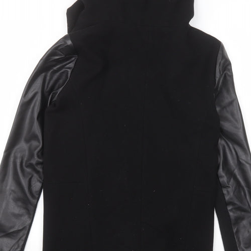 Oasis Womens Black   Pea Coat Coat Size XS