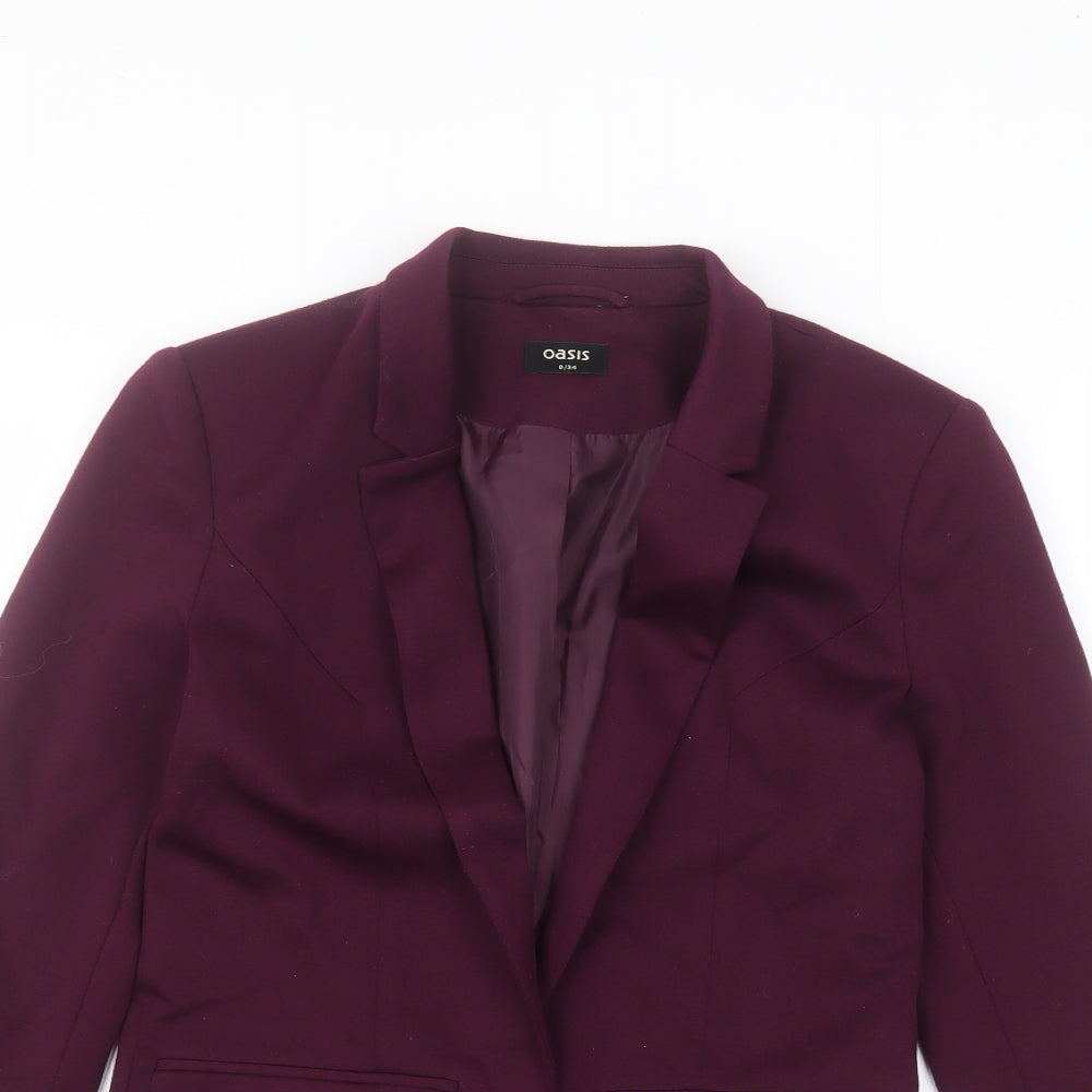 Oasis Womens Purple   Jacket  Size 8