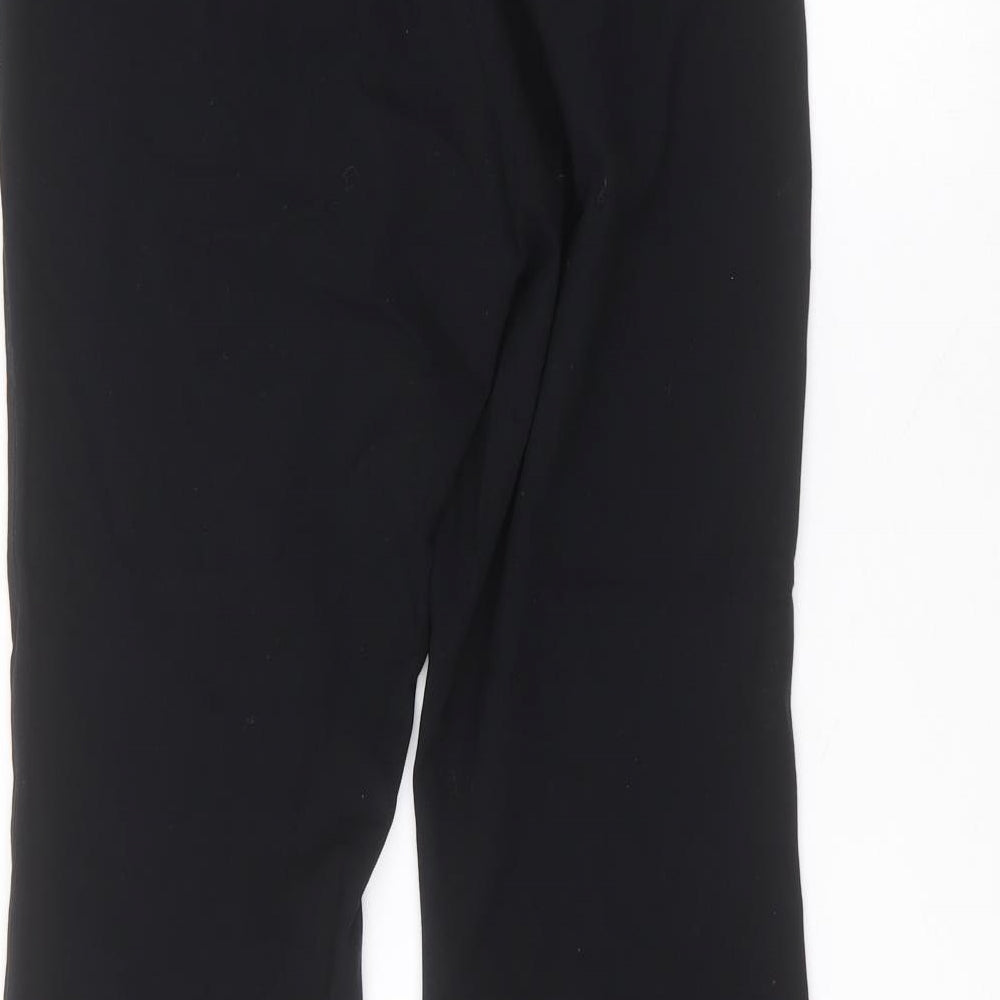 Marks and Spencer Womens Black  Polyester Trousers  Size 10 L25 in Regular