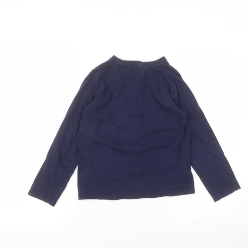 F&F Girls Blue  Cotton Basic T-Shirt Size 8-9 Years Round Neck
