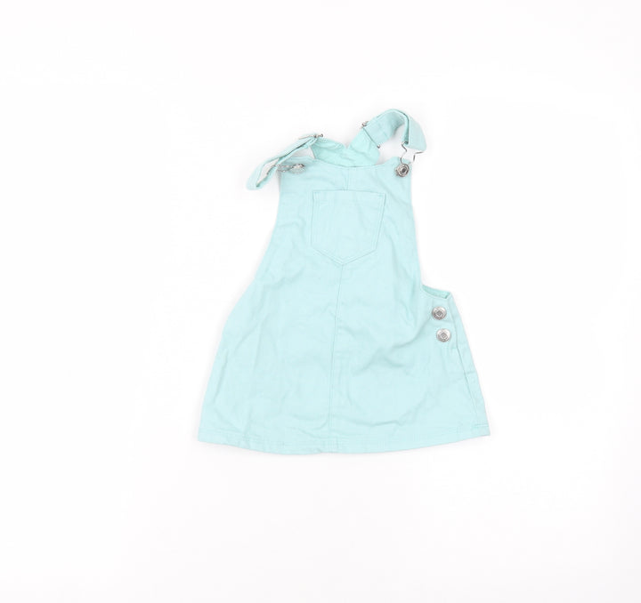 F&F Baby Blue Cotton A-Line Size 12-18 Months Square Neck