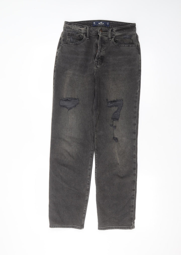 Hollister Mens Black  Cotton Straight Jeans Size 27 in L27 in Regular