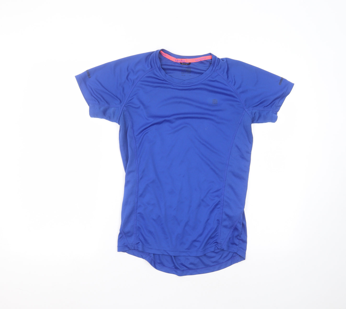 Karrimor Womens Blue  Polyester Basic T-Shirt Size 14 Round Neck