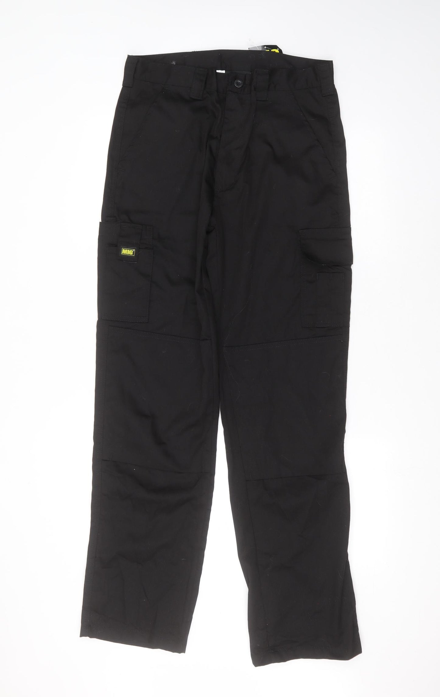 Mud Ice Gravel Mens Black  Cotton Cargo Trousers Size 32 in L33 in Regular