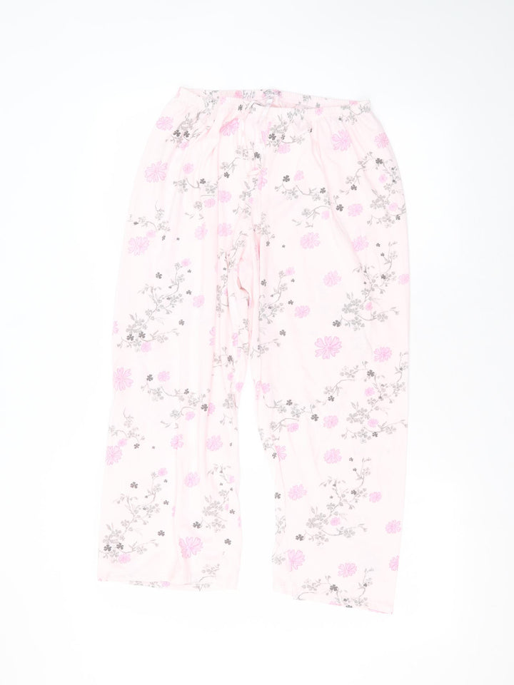 BM Womens Pink  Polyester Trousers  Size 12 L22 in Regular