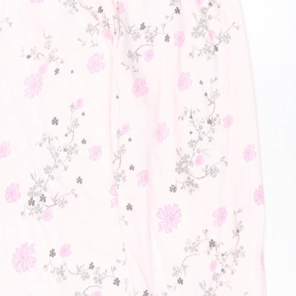 BM Womens Pink  Polyester Trousers  Size 12 L22 in Regular